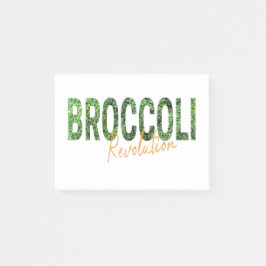 Broccoli Revolution Vegans Veggies und Vegetarier Post-it Klebezettel