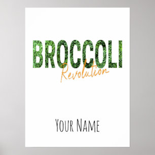 Broccoli Revolution Vegans Veggies und Vegetarier Poster