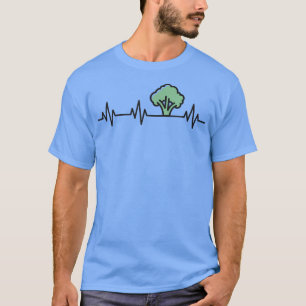 Broccoli Vegan Heartbeat Pflanze Based Life Liebe T-Shirt