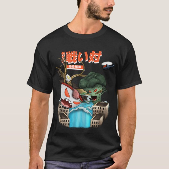 Broccoli vs ramen T-Shirt (Vorderseite)