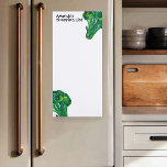 Broccoli Watercolor Kundenspezifische Einkaufslist Magnetischer Notizblock<br><div class="desc">Machen Sie Ihre Shopping-Listen stilvoll mit diesem maßgeschneiderten Einkaufs-Notizblock. Ändern Sie den Text nach Ihren Bedürfnissen in Anzug. Karo meinen Shop für mehr!</div>