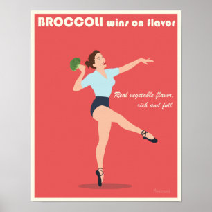 Broccoli Werbeplakat - 11x14 Poster