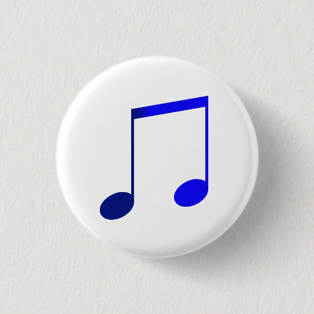 Broche (Button) Dupla Colcheia Azul Button (Vorderseite)