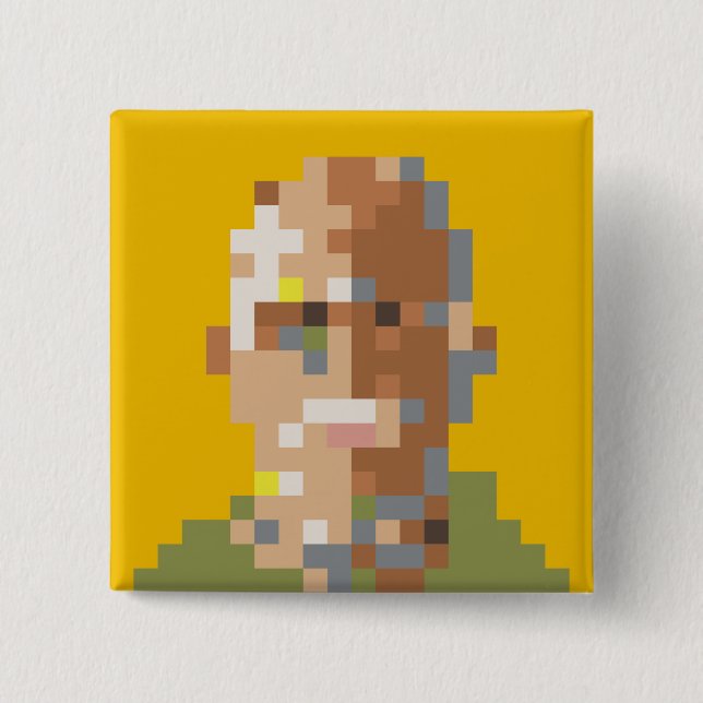 Broche Guignard Quadrado Button (Vorderseite)