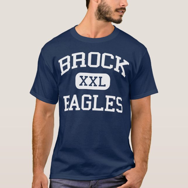 Brock - Eagles - Brock Highschool - Brock Texas T-Shirt (Vorderseite)