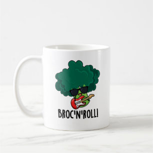 Brock n Roll Funny Veggie Broccoli Pun Kaffeetasse