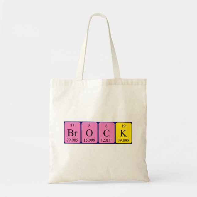 Brock Periodic Table name tobag Tragetasche (Vorne)