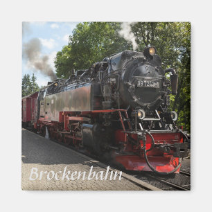 Brockenbahn Brocken Eisenbahn-Foto Magnet