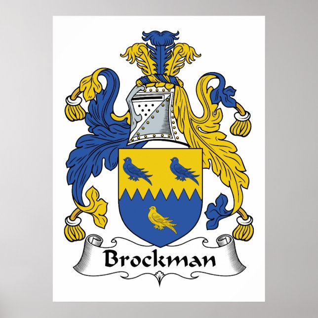 Brockman Familienwappen Poster (Vorne)