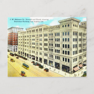 Brockman-Gebäude, Los Angeles 1916 Vintage Postkarte