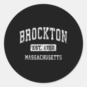 Brockton Massachusetts Ma Etablierte Sport Runder Aufkleber