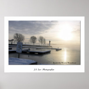 Brockville Winter-Ufergegend Poster
