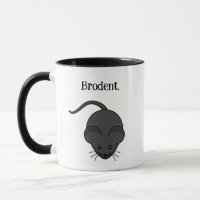 Brodent Bro Cartoon, Lustiger Grauer Ratte oder Ma