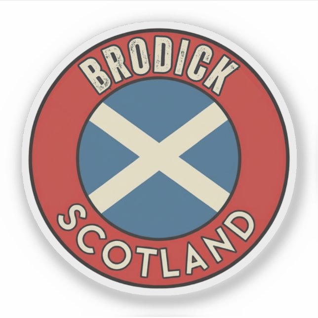 Brodick, Schottland Aufkleber (Vorderseite)