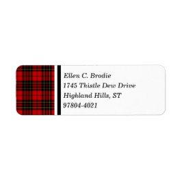 Brodie Clan Red und Black Scottish Tartan
