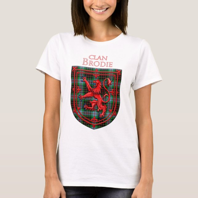 Brodie Hunting Tartan Scottish Plaid T-Shirt (Vorderseite)