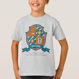 Brodie Jungs B Name & Bedeutung Ritter Schild T-Shirt