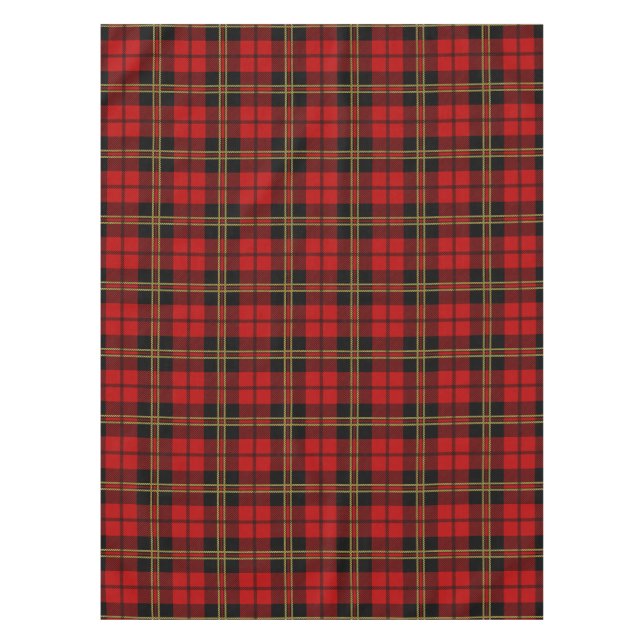 Brodie Red Scott Clan Tartan Pattern Tischdecke (Vorderseite)