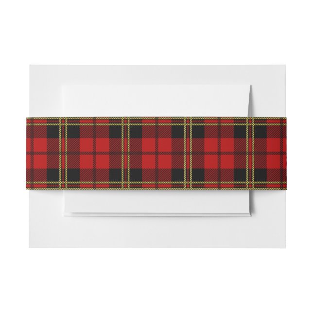 Brodie Red Scottish Tartan Bly Band (Vorderseite Beispiel)