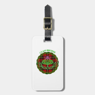 Brodie Scottish Tartan Celtic Thistle Gepäckanhänger
