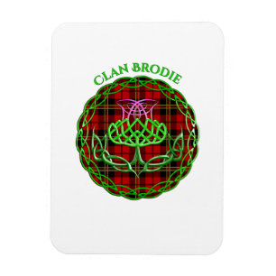 Brodie Scottish Tartan Celtic Thistle Magnet