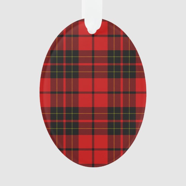 Brodie Tartan kariert Ornament (Vorderseite)