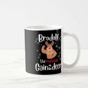 Brodolf Die Rote Nase Gainzdeer Männer Fitness Wei Kaffeetasse