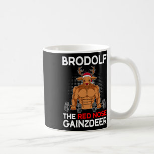 Brodolf The Red Nose Gainzdeer Christmas Bodybuild Kaffeetasse