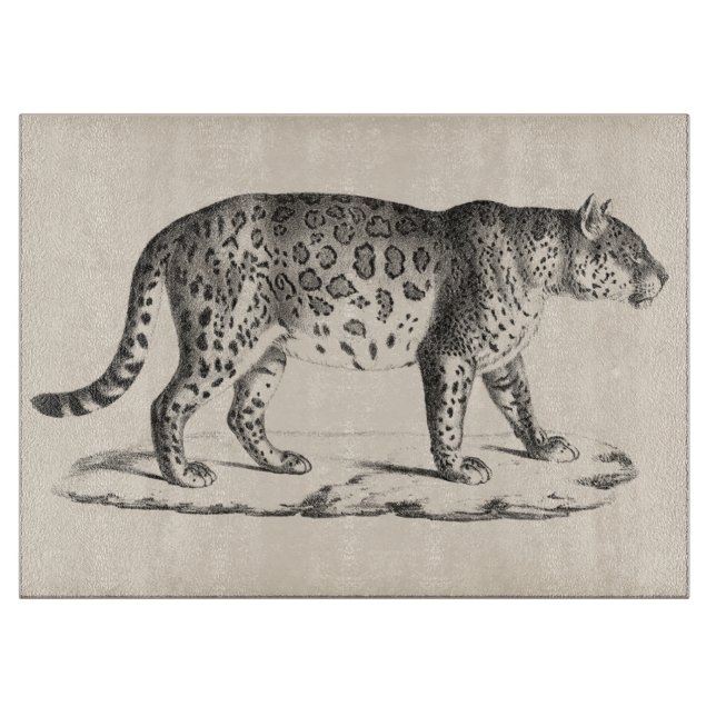Brodtmann Leopard Sketch Schneidebrett (Vorderseite)