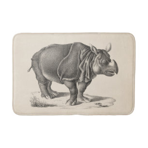 Brodtmann Rhinoceros Sketch Badematte