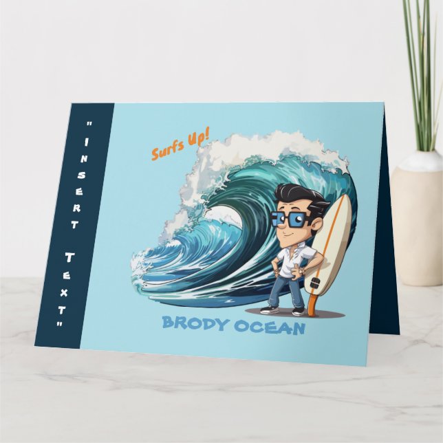 Brody Ocean Wavecrest Karte (Vorderseite)