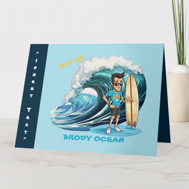 Brody Ocean Wavecrest Karte (Vorderseite)