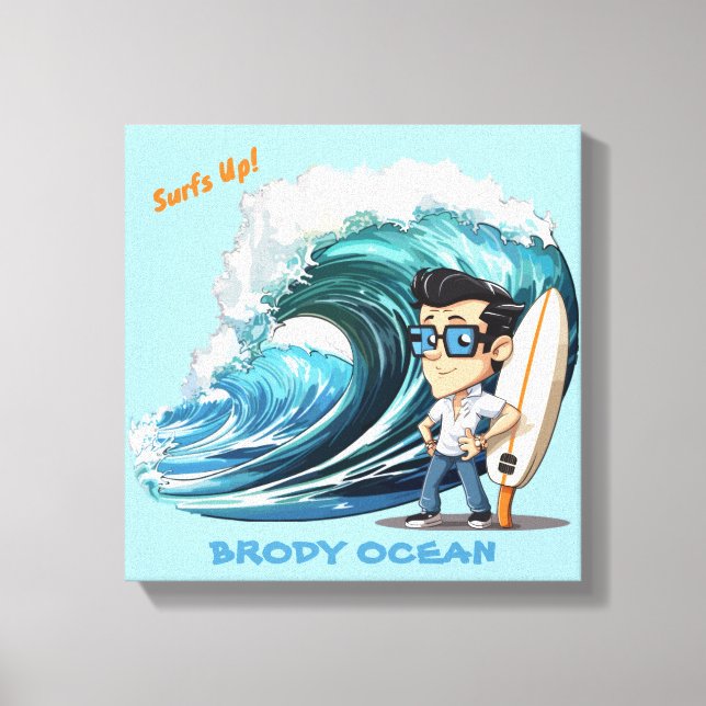 Brody Ocean Wavecrest Leinwanddruck (Vorderseite)