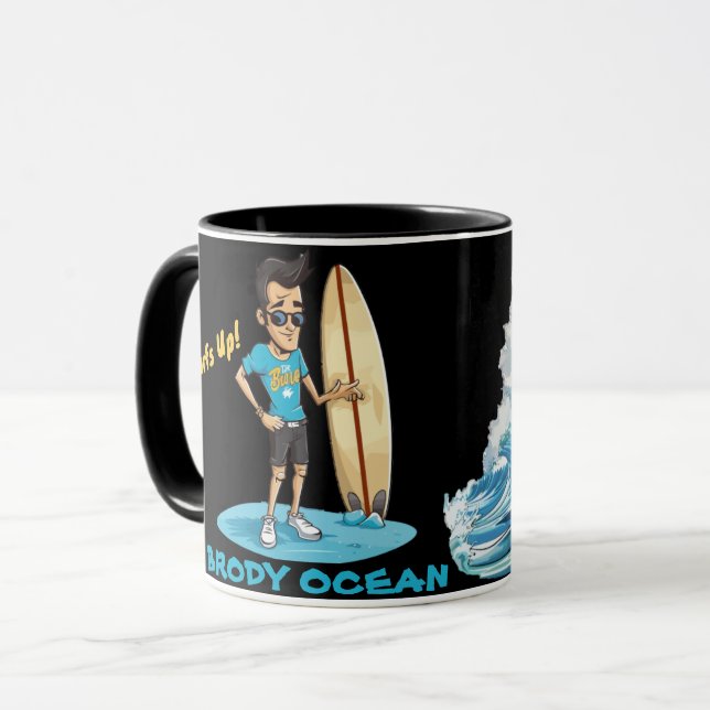 Brody Ocean Wavecrest Tasse (Vorderseite Links)