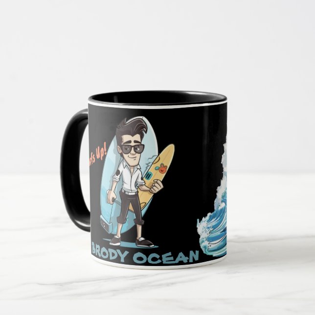 Brody Ocean Wavecrest Tasse (Vorderseite Links)