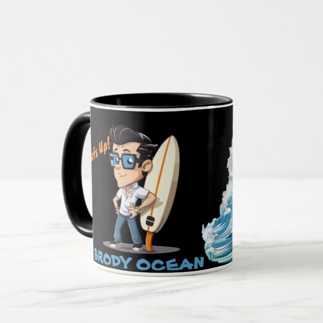 Brody Ocean Wavecrest Tasse (Vorderseite Links)