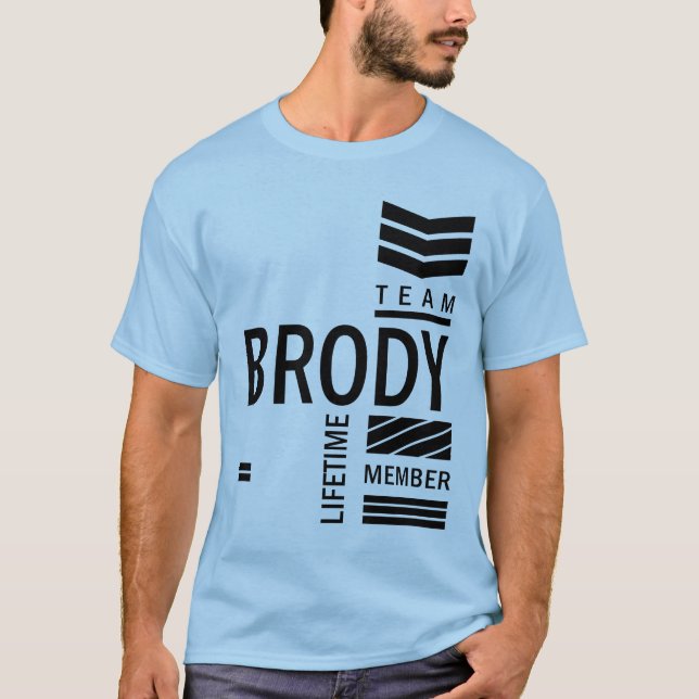 Brody Personalisiert Name Birthday Geschenk T-Shirt (Vorderseite)