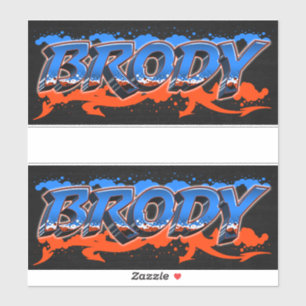 Brody Vorname Name Graffiti Aufkleber Sticker