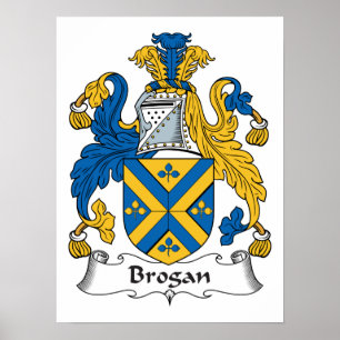 Brogan Familienwappen Poster
