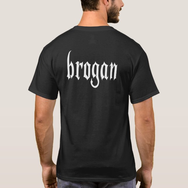 "brogan" Moderne, stilvoll T-Shirt (Rückseite)