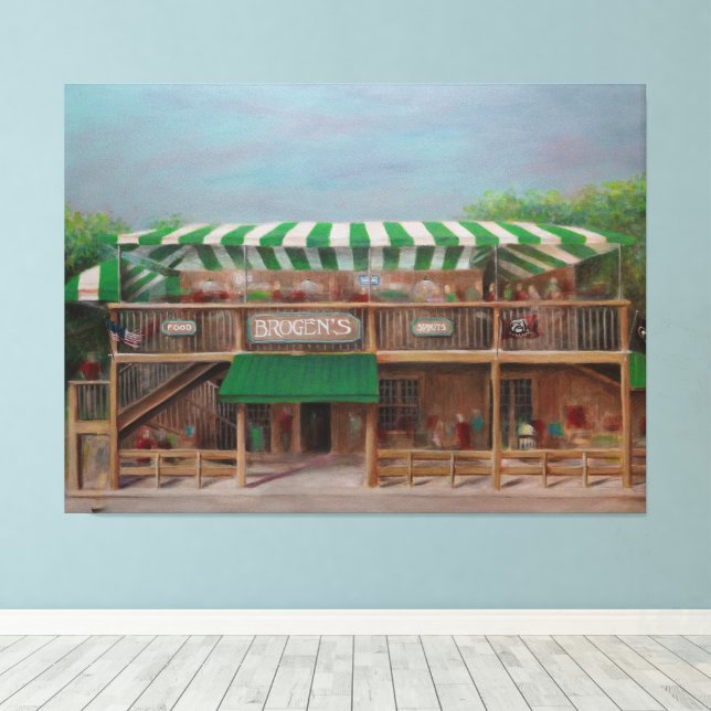 Brogen's South, Saint Simons Island - Canvas Print Leinwanddruck (Insitu (Holzboden))