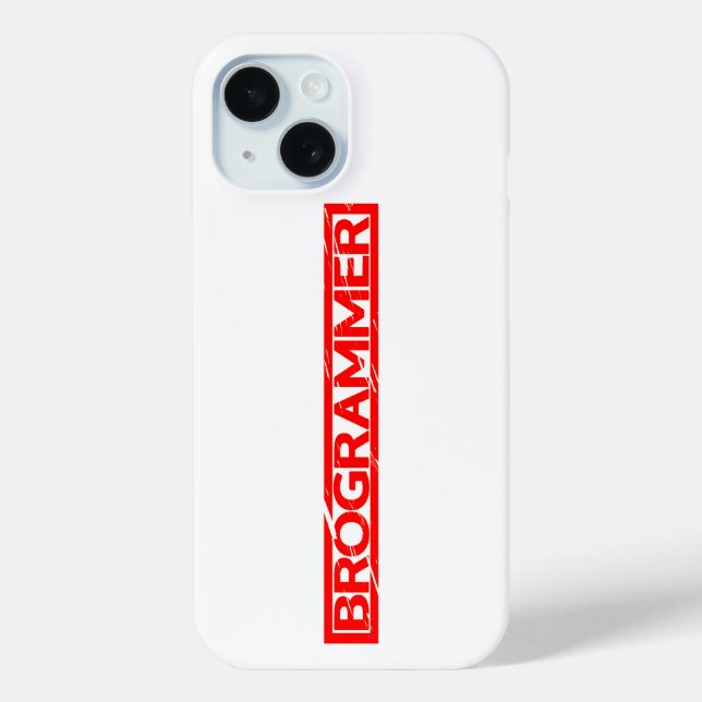 Brogrammer-Briefmarke Case-Mate iPhone Hülle (Rückseite)
