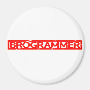 Brogrammer-Briefmarke Magnet