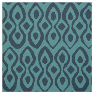 Brokat Indigoblau Stoff