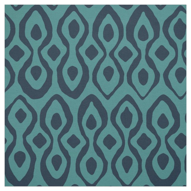 Brokat-Indigoblau Stoff (Muster)