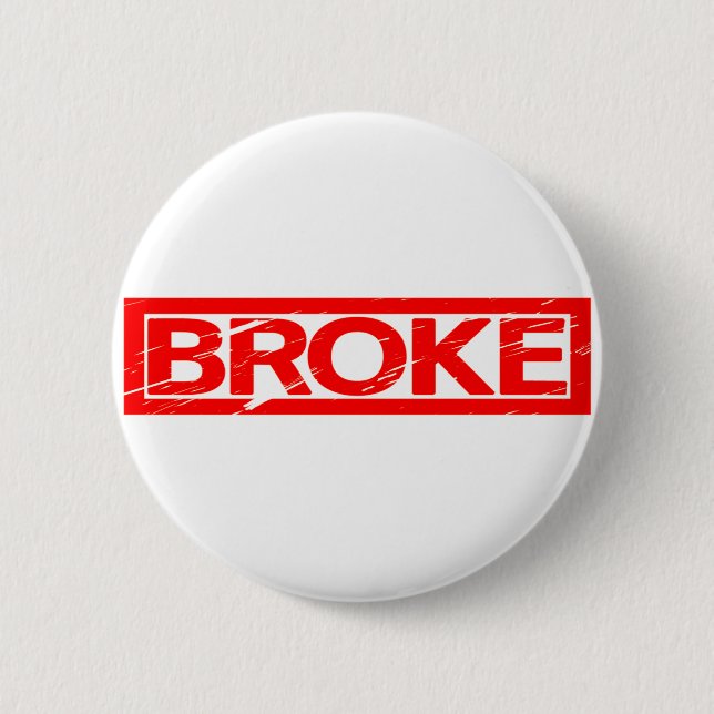 Broke Briefmarke Button (Vorderseite)