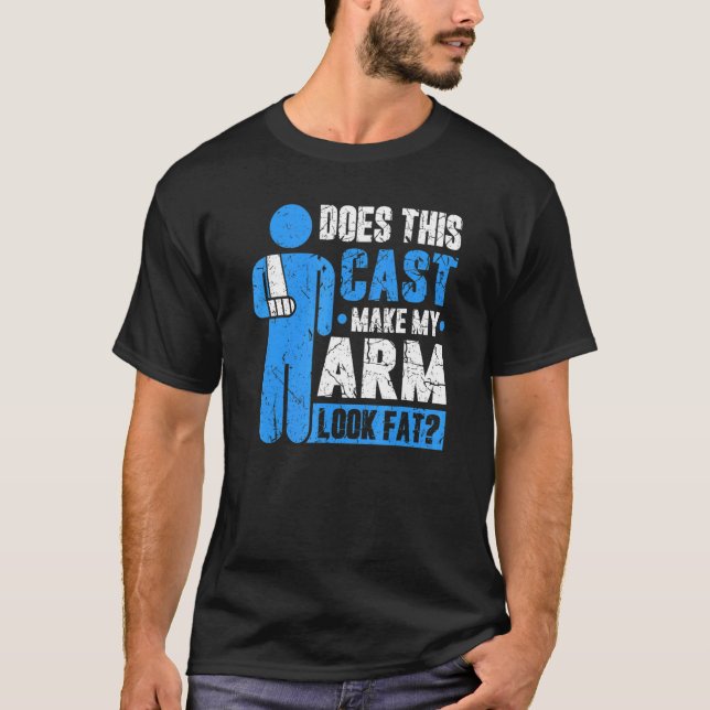 Broken Arm Cast Joke Recovery Get Well Soon T-Shirt (Vorderseite)