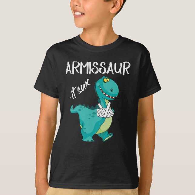 Broken Arm Dinosaur It Sux T-Shirt (Vorderseite)