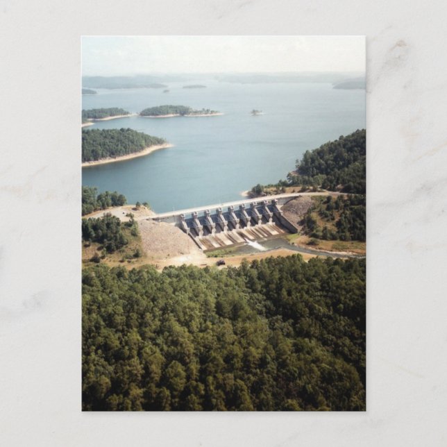 Broken Bow Dam Postkarte (Vorderseite)