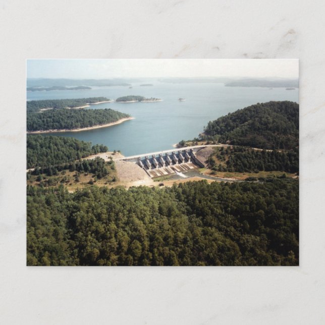 Broken Bow Dam Postkarte (Vorderseite)